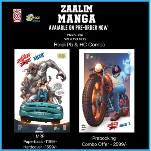 Zaalim Manga-1 Hindi PB and HC Combo (Pre Booking)