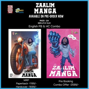 Zaalim Manga-1 English PB and HC Combo (Pre Booking)